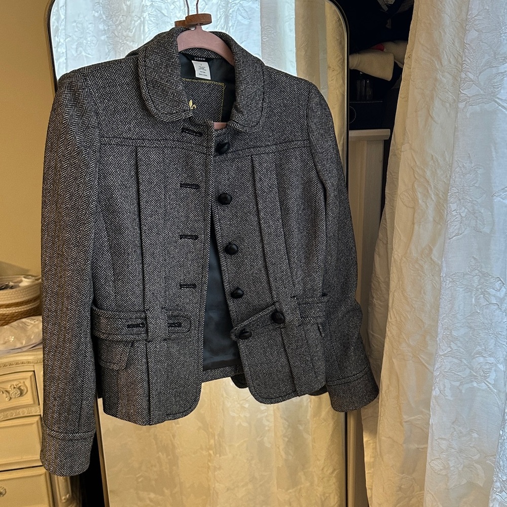 J. Crew Charcoal Gray wool Women's Blazer